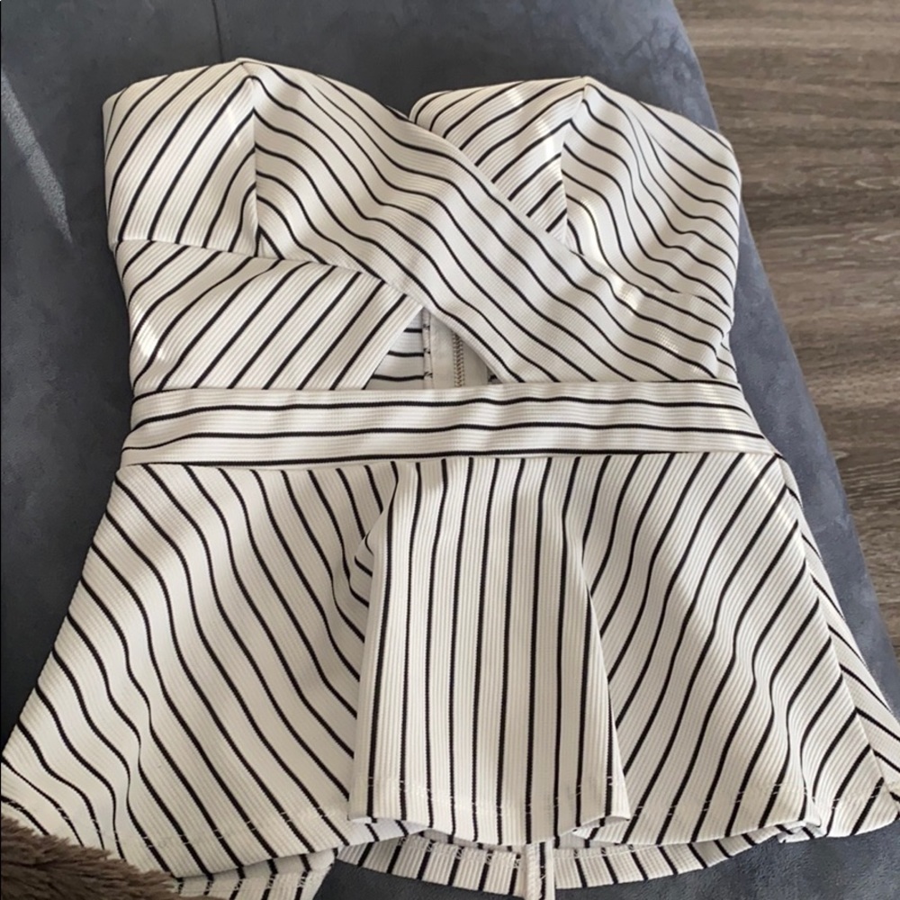 Strapless dress top